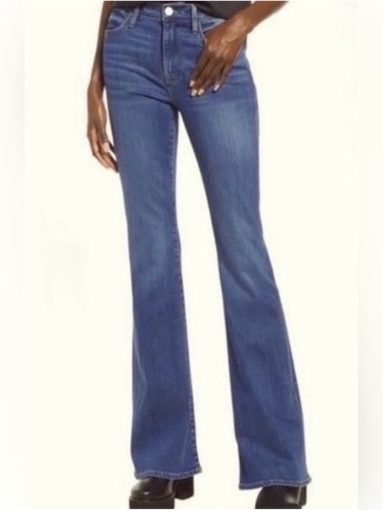 Frame Denim Denim - FRAME denim Le Pixie High Flare Bestia wash LPXHF801 size 25 medium wash